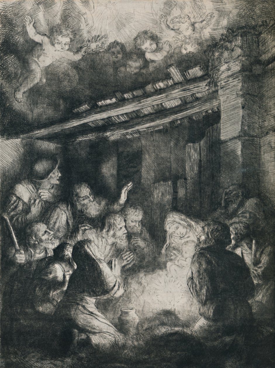 A Pásztorok imádása, 1922. alkotó: Alphonse Legros
