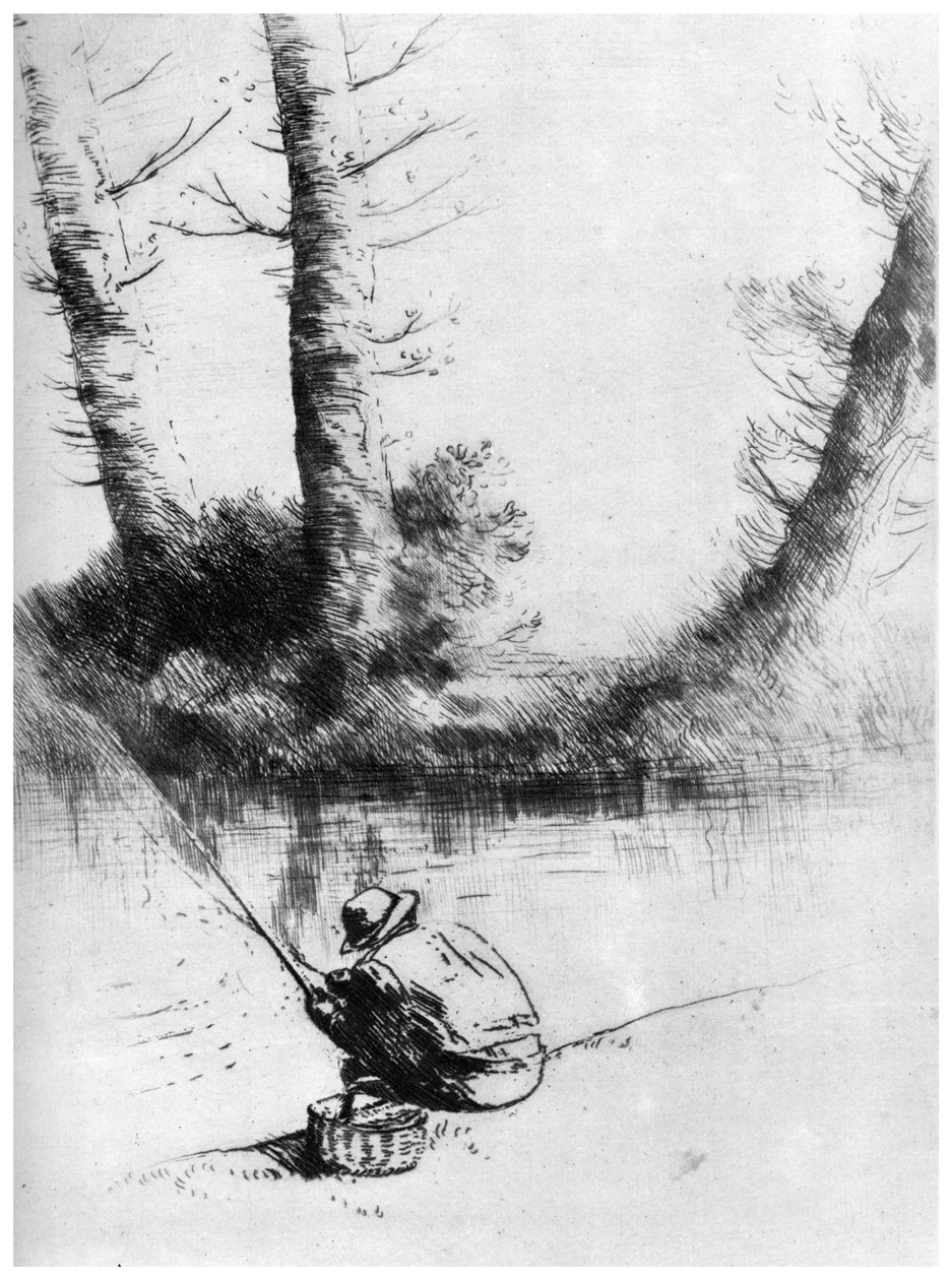 A horgász, 1860-1910, 1924 alkotó: Alphonse Legros