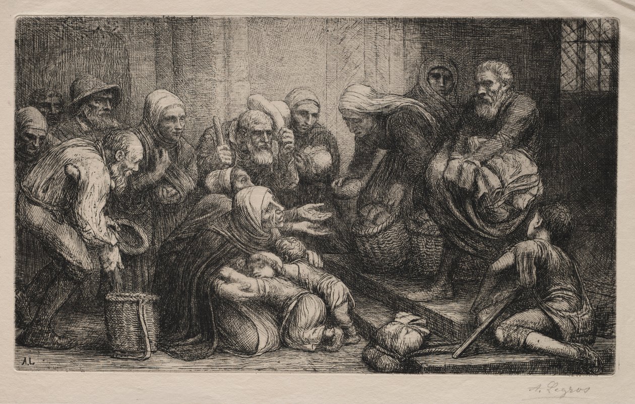 Brugge koldusai alkotó: Alphonse Legros