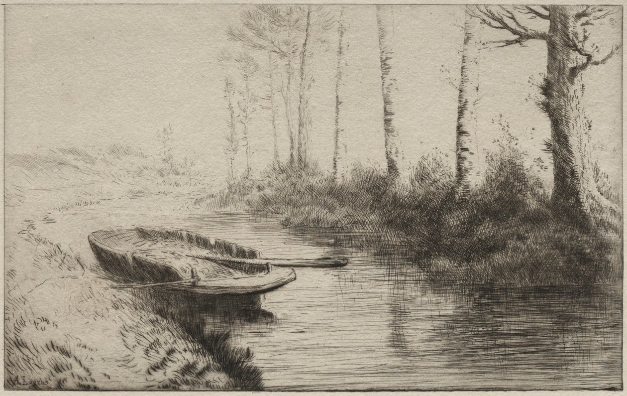 A csatorna, reggel alkotó: Alphonse Legros