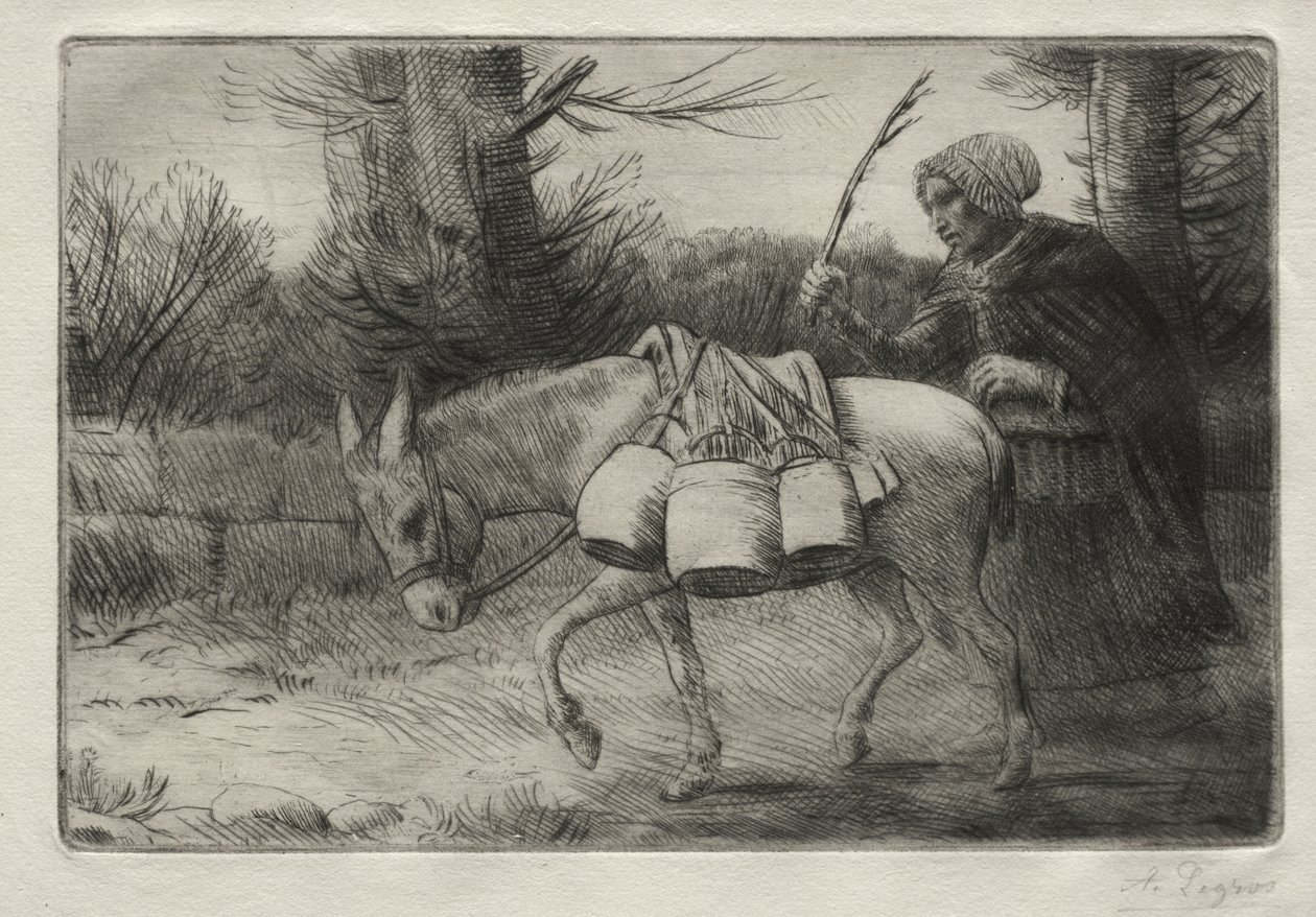 A boulogne-i tejeslány (harmadik tábla) alkotó: Alphonse Legros