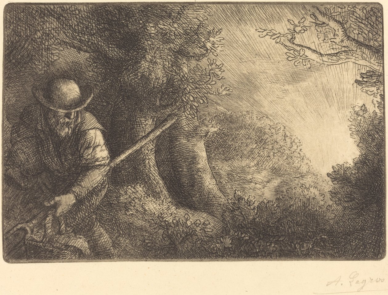 A Kertész alkotó: Alphonse Legros