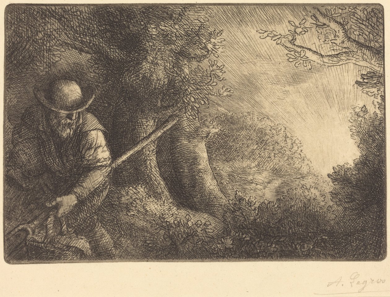 The Gardener (A kertész) alkotó: Alphonse Legros