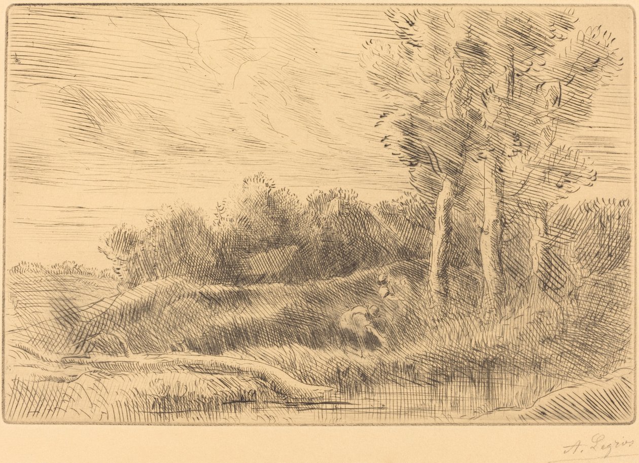 A kút háza La maison du puits. alkotó: Alphonse Legros
