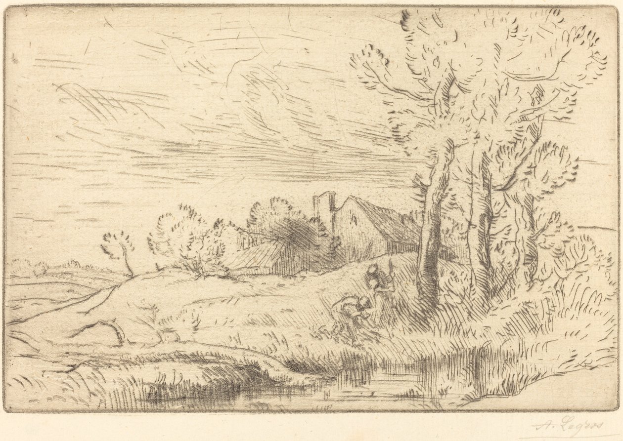 A kút háza La maison du puits. alkotó: Alphonse Legros