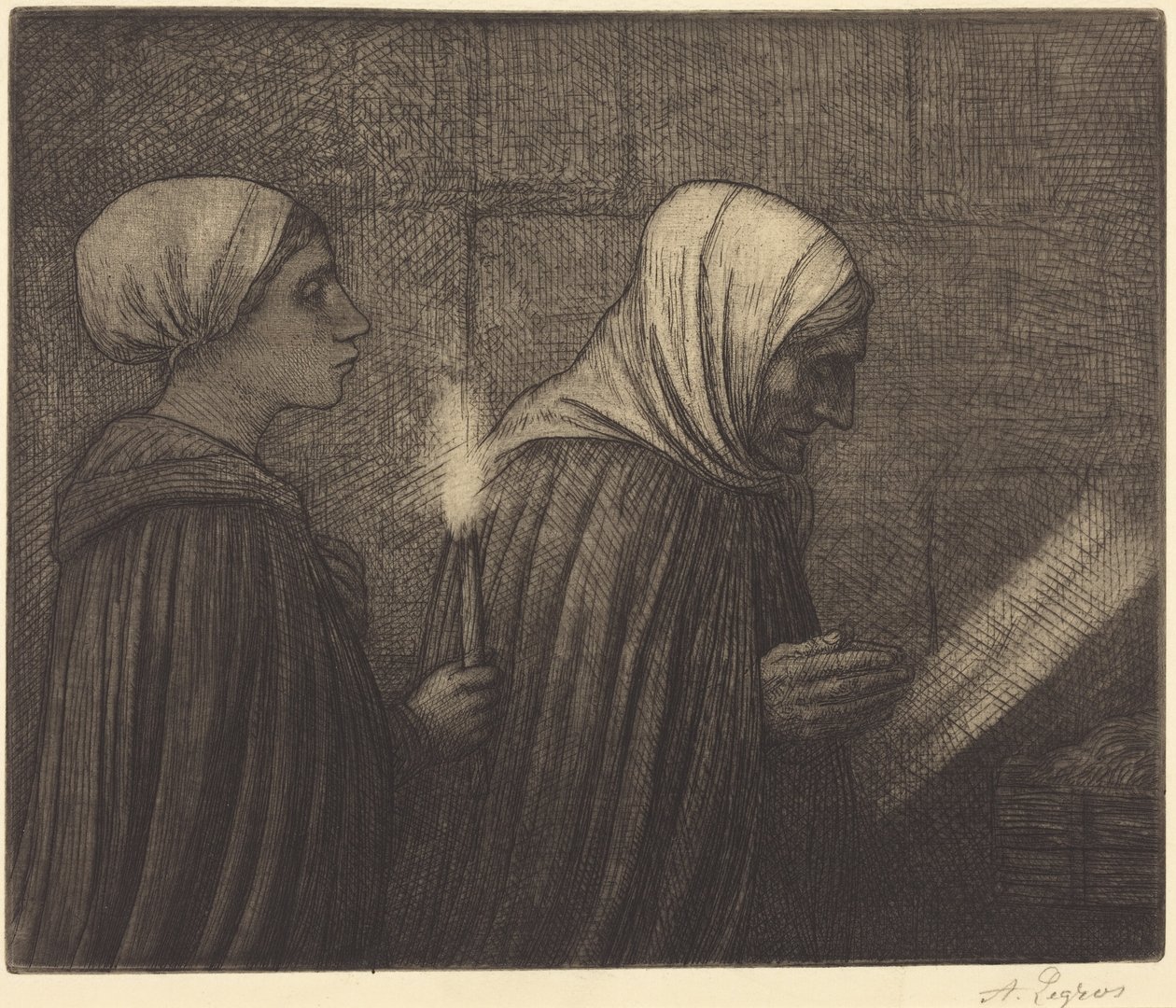 The Manger (A jászol) alkotó: Alphonse Legros