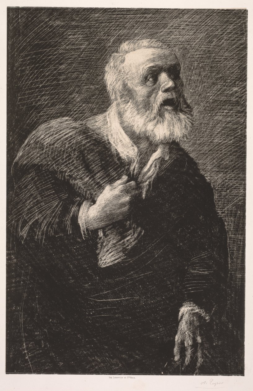 Az éjszakai kiáltó. alkotó: Alphonse Legros