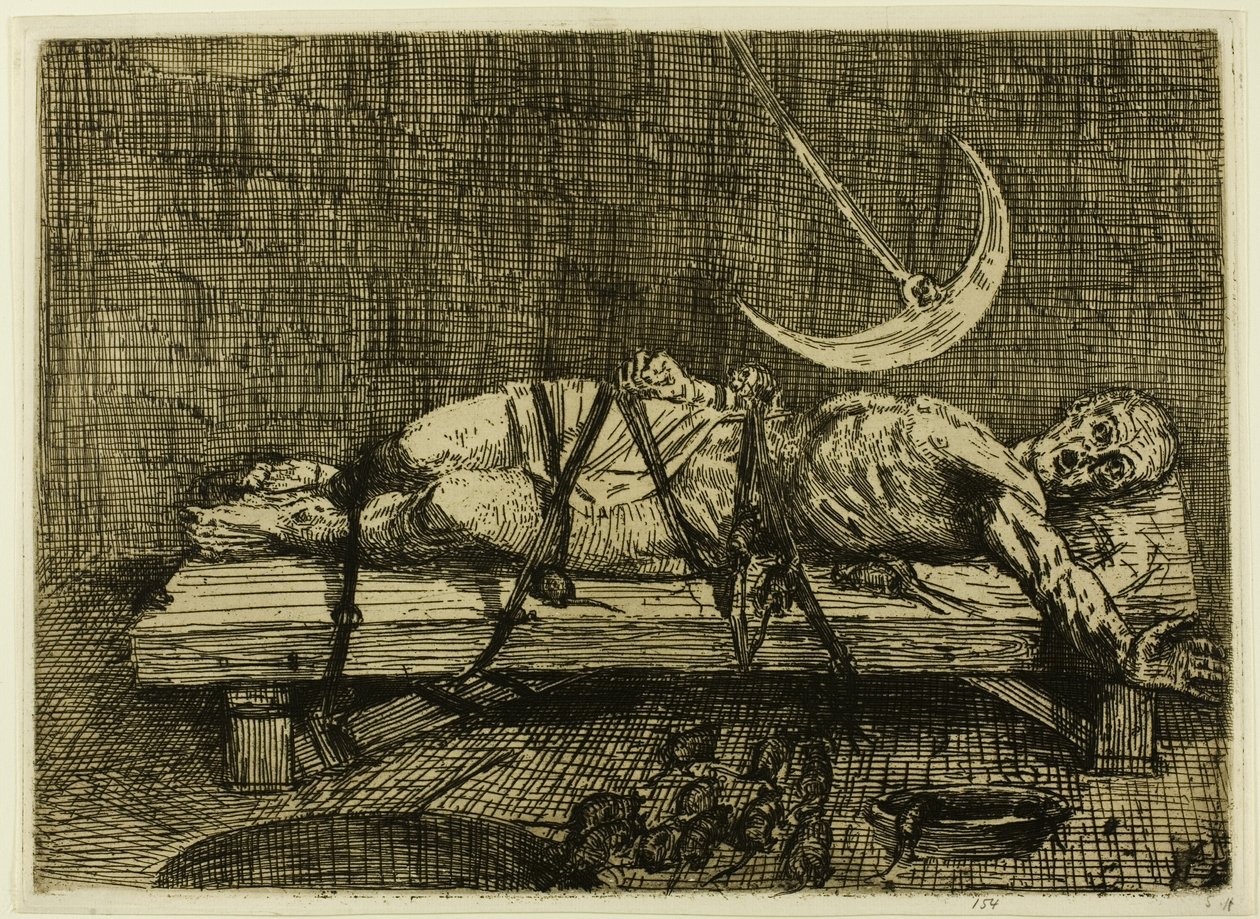 A gödör és az inga, második lemez alkotó: Alphonse Legros