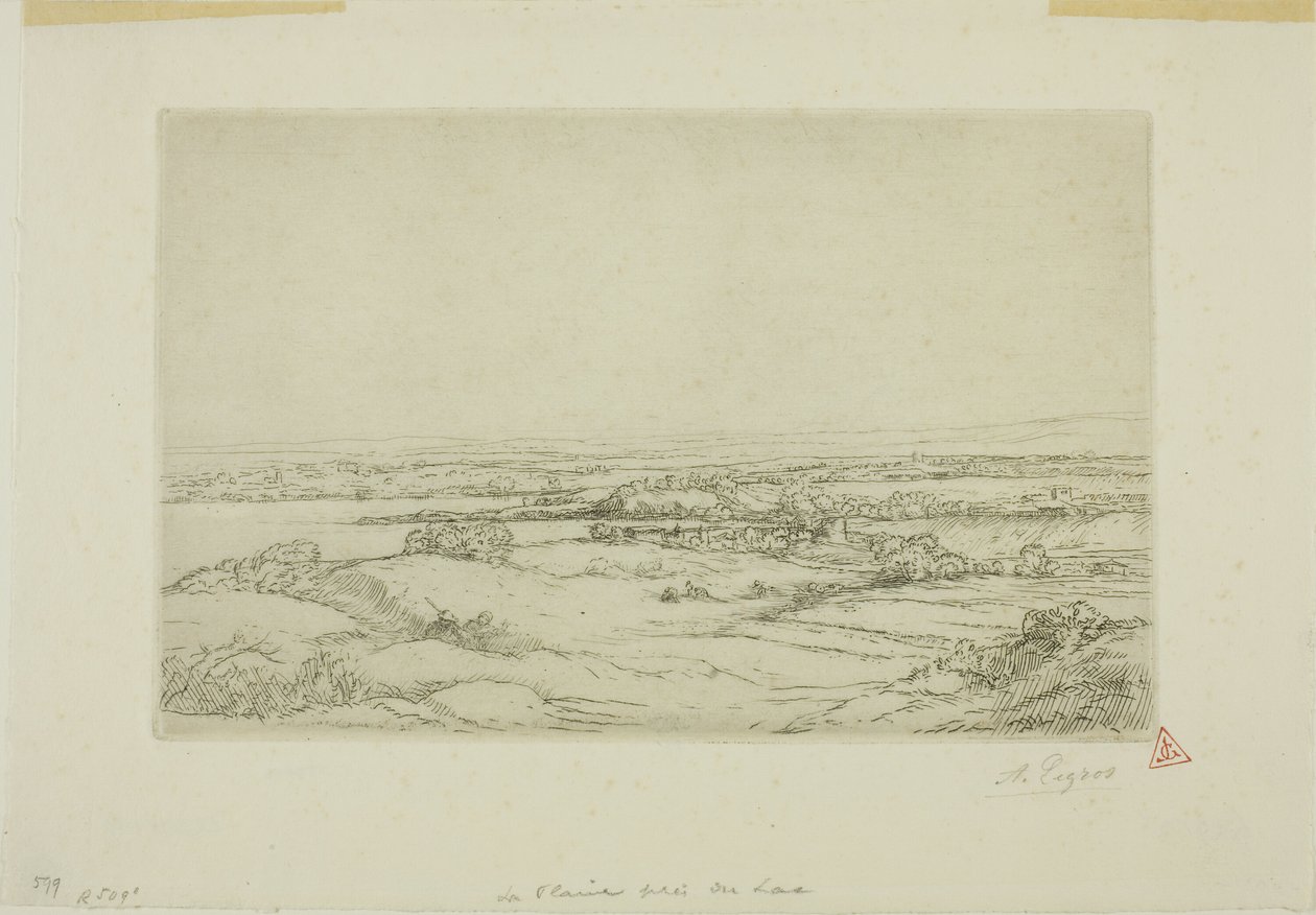 Síkság a tó mellett alkotó: Alphonse Legros
