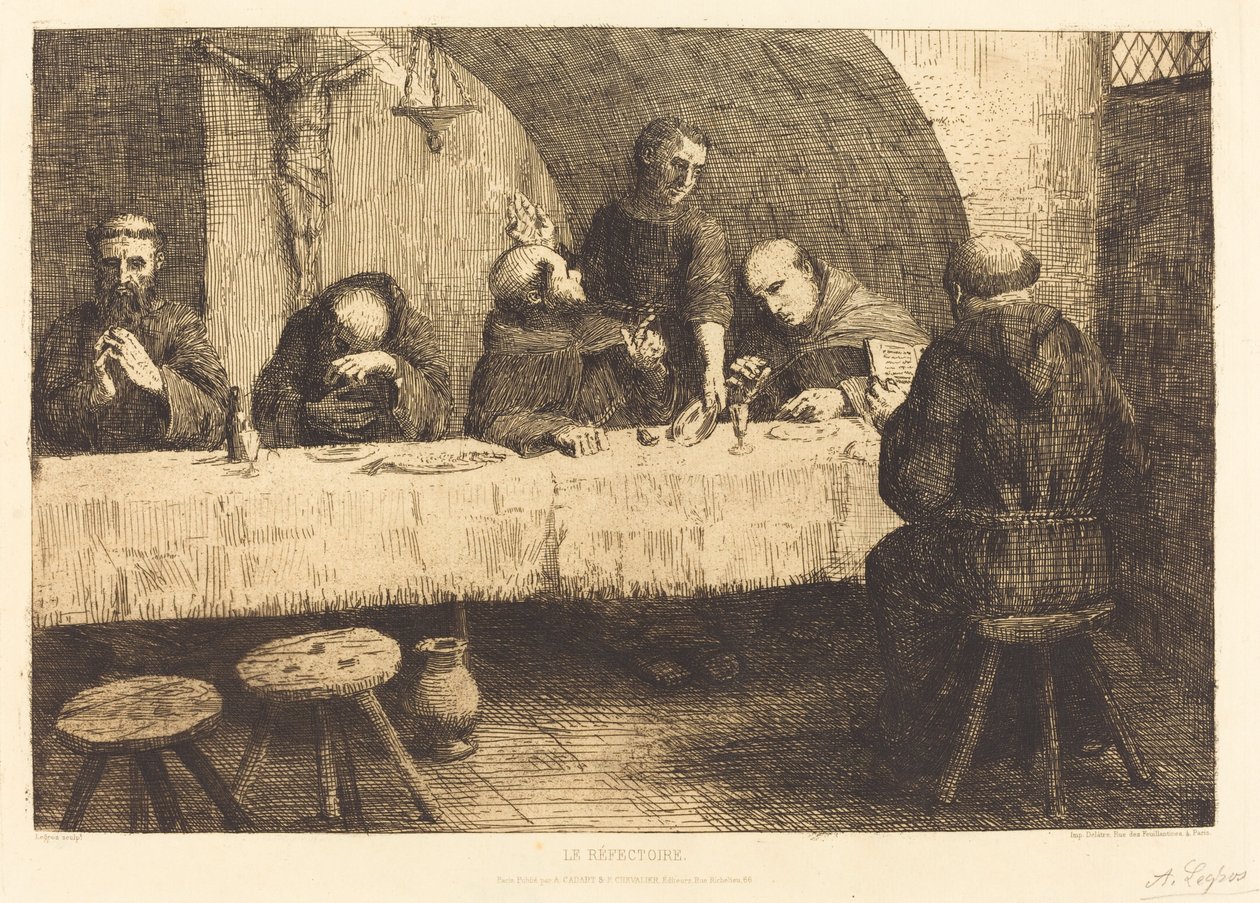 Refektórium (Le refectoire) alkotó: Alphonse Legros