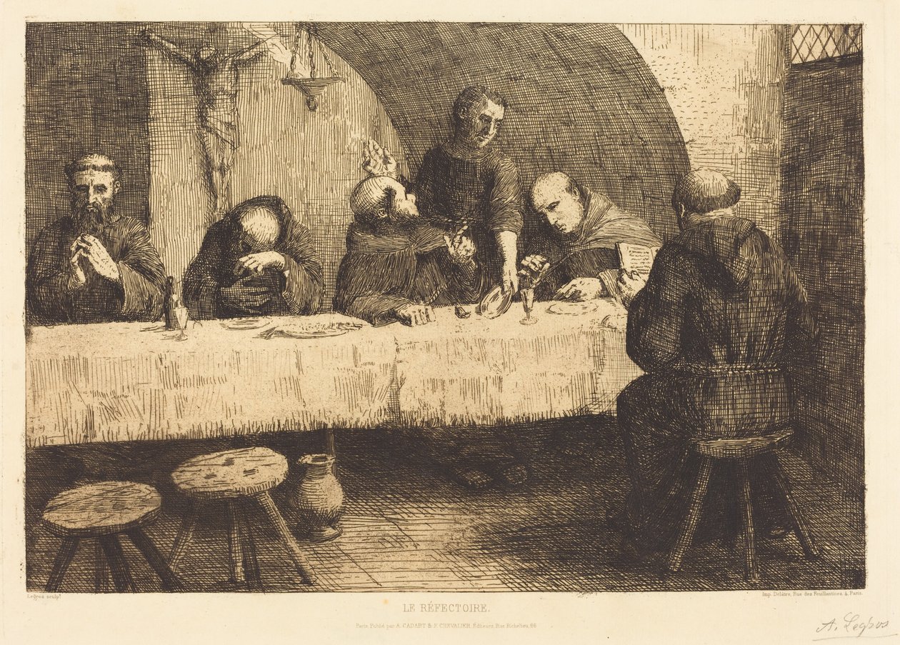 Az étkező (Le refectoire) alkotó: Alphonse Legros