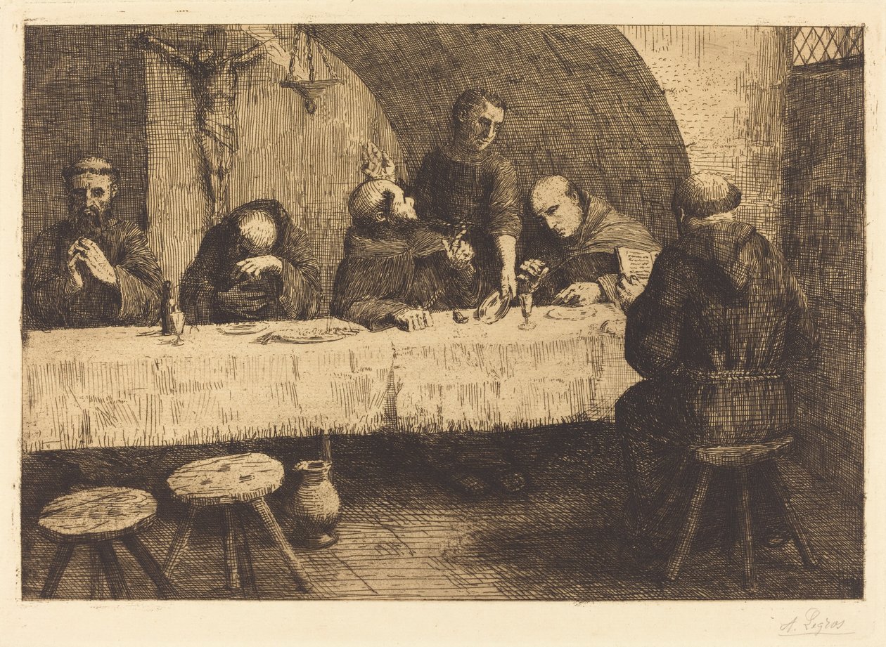 A Refektórium Le refectoire. alkotó: Alphonse Legros
