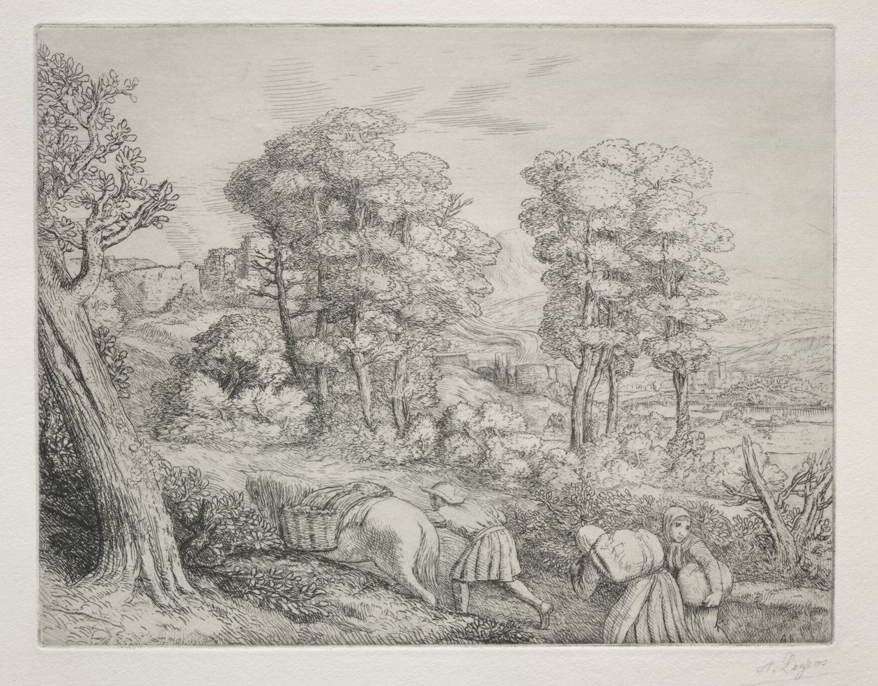 A Visszatérés a farmra alkotó: Alphonse Legros