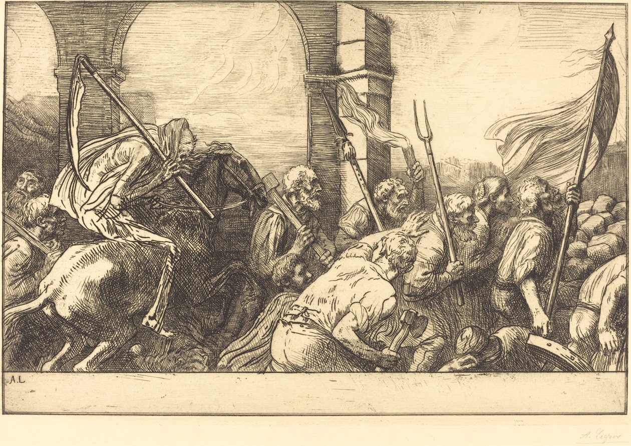 A halál diadala: Távozás alkotó: Alphonse Legros
