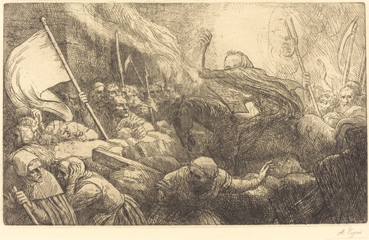A halál diadala: Kiáltvány alkotó: Alphonse Legros