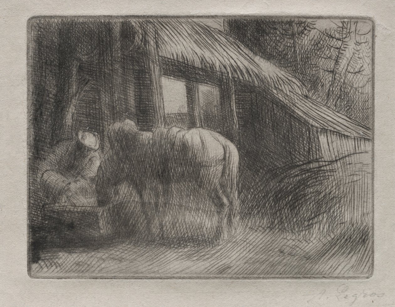 Az öntöző hely (2. tányér) alkotó: Alphonse Legros