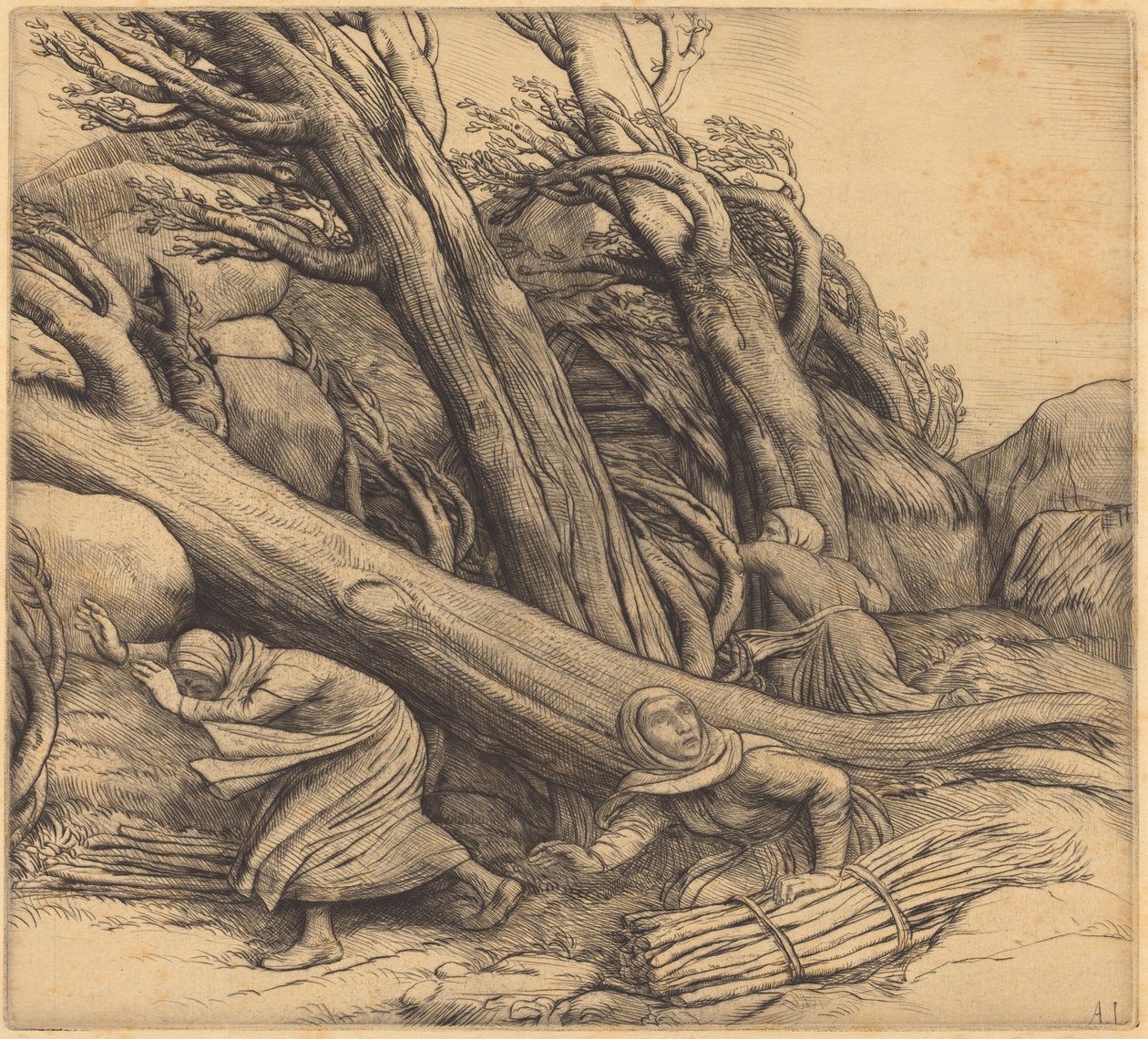 Tornado (A tájfun) alkotó: Alphonse Legros