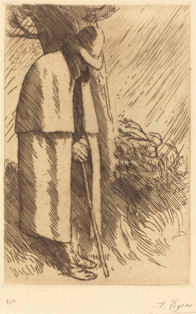 Menedéket kereső utazó alkotó: Alphonse Legros