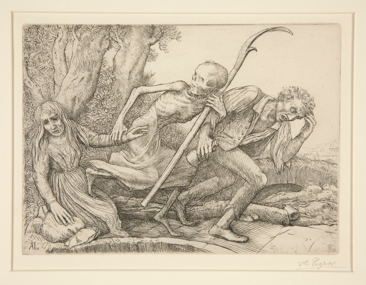 A halál diadala: Halálvezető L alkotó: Alphonse Legros