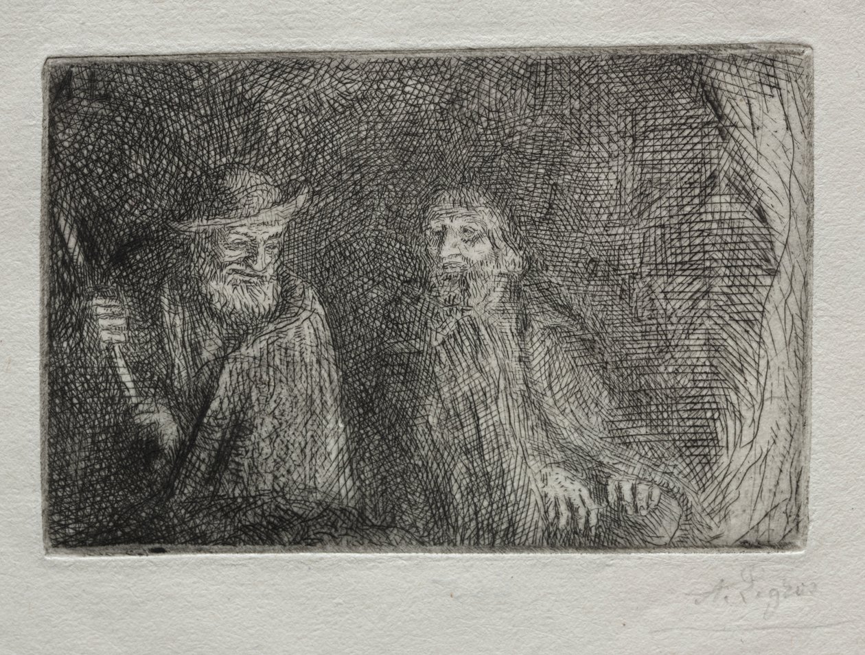 Két pásztor alkotó: Alphonse Legros