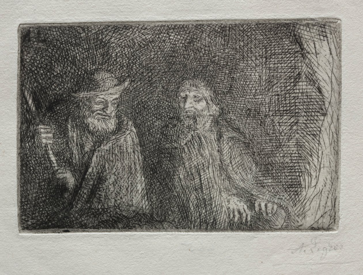 Két pásztor A két pásztor. alkotó: Alphonse Legros