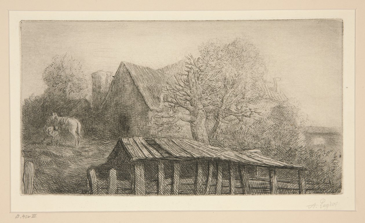 Egy régi fogadó alkotó: Alphonse Legros
