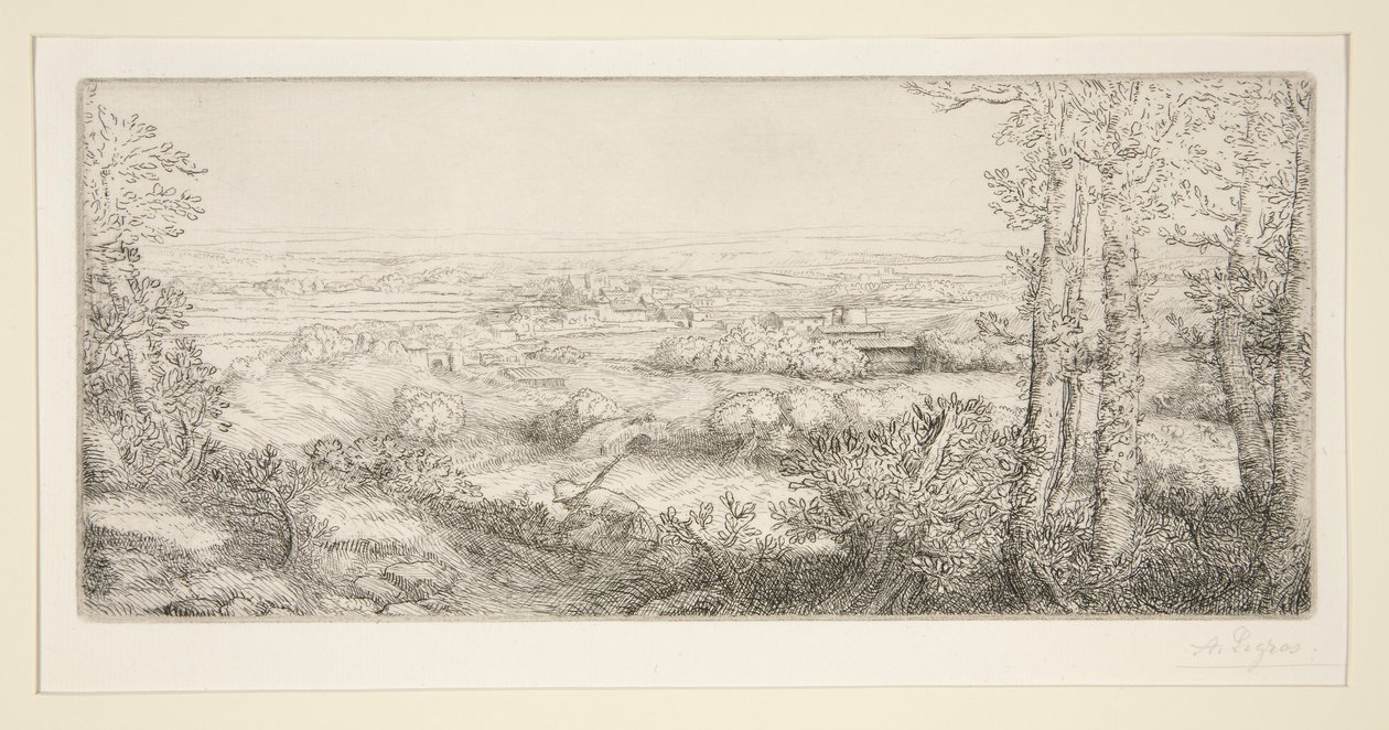 Egy völgy Burgundiában (Völgy Burgundiában) alkotó: Alphonse Legros