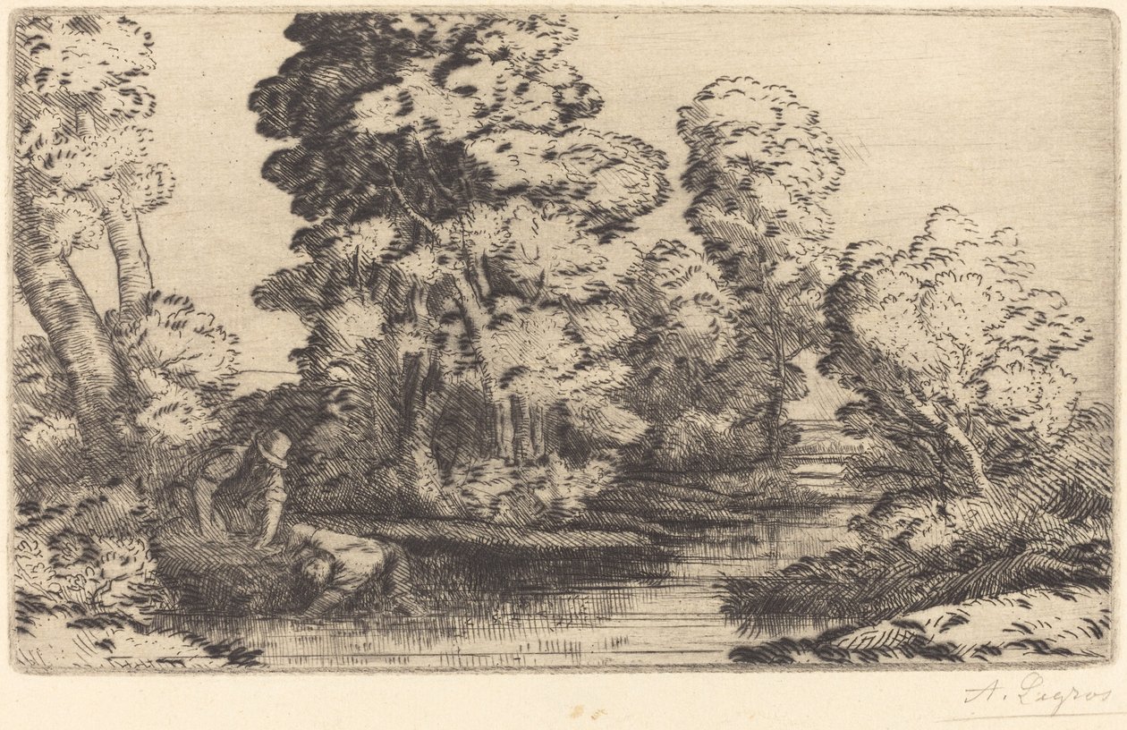 Völgy Burgundiában alkotó: Alphonse Legros