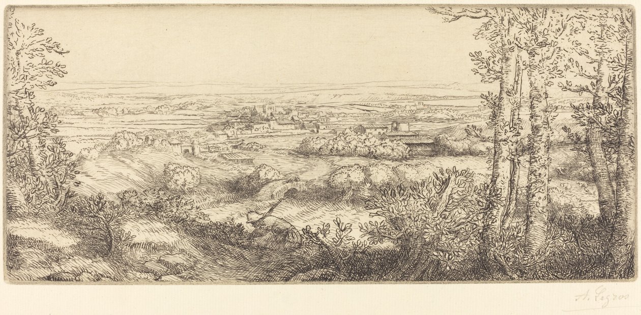 Völgy Burgundiában Egy völgy Burgundiában. alkotó: Alphonse Legros