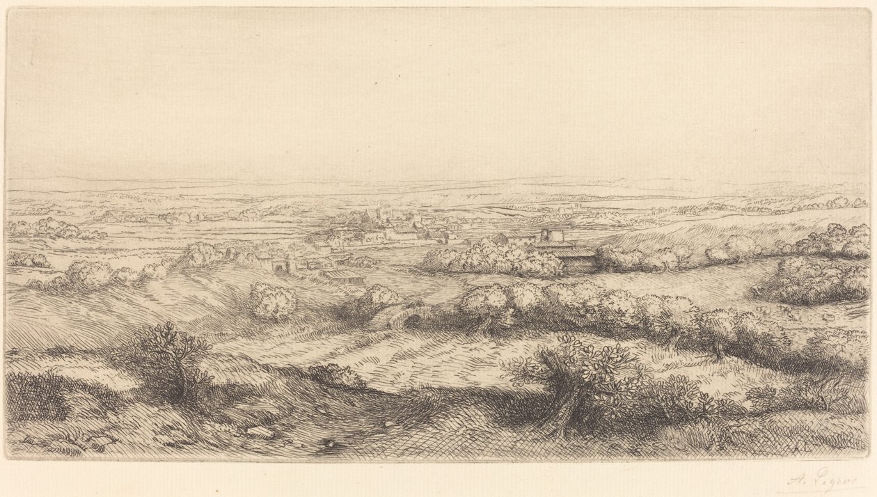 Völgy Burgundiában Egy völgy Burgundiában. alkotó: Alphonse Legros