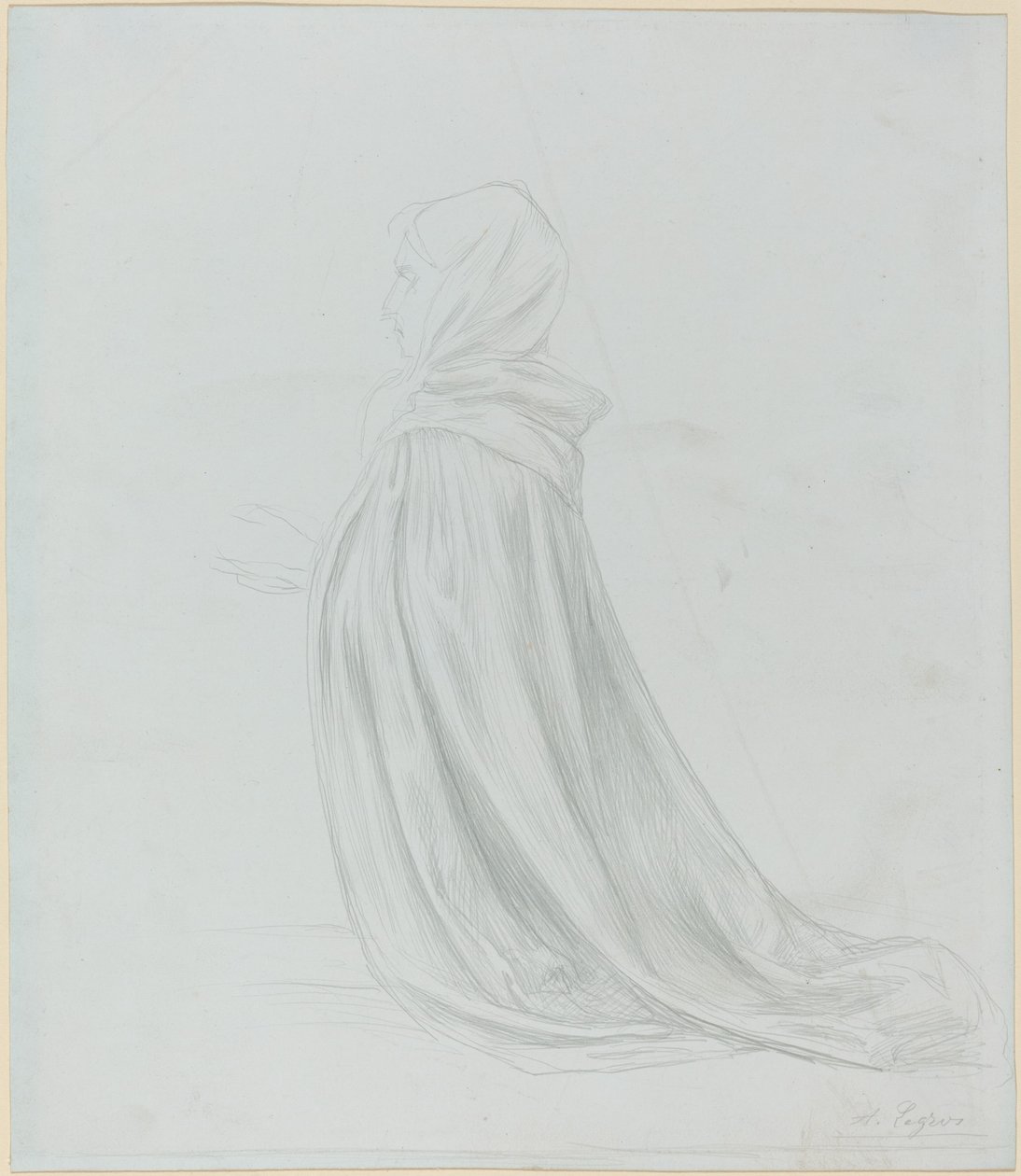 Nő köpenyben alkotó: Alphonse Legros