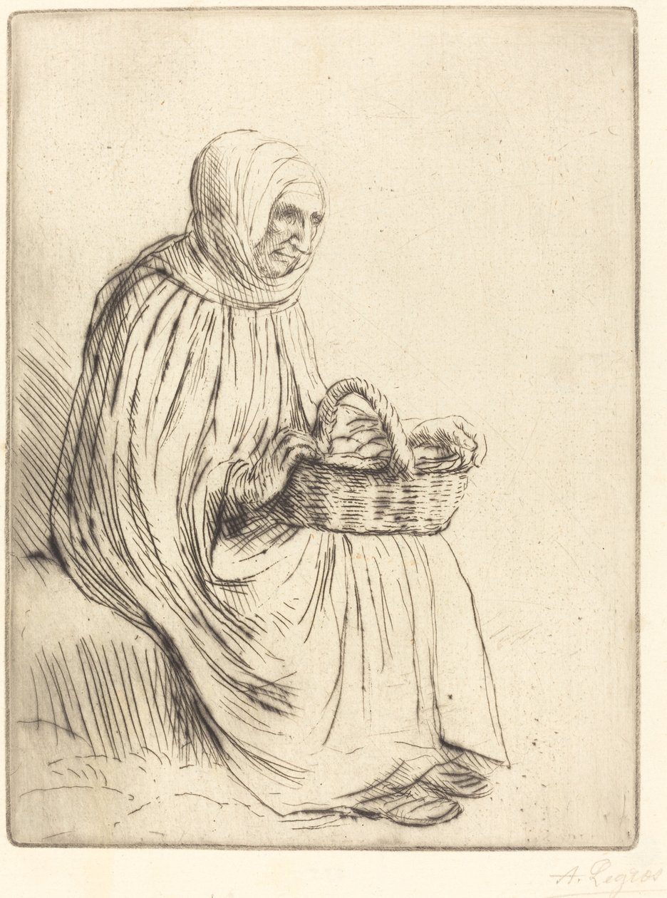 A piactér asszonya alkotó: Alphonse Legros