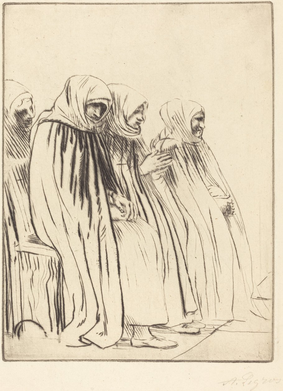 Brüsszeli Nők Bruges-i nők. alkotó: Alphonse Legros