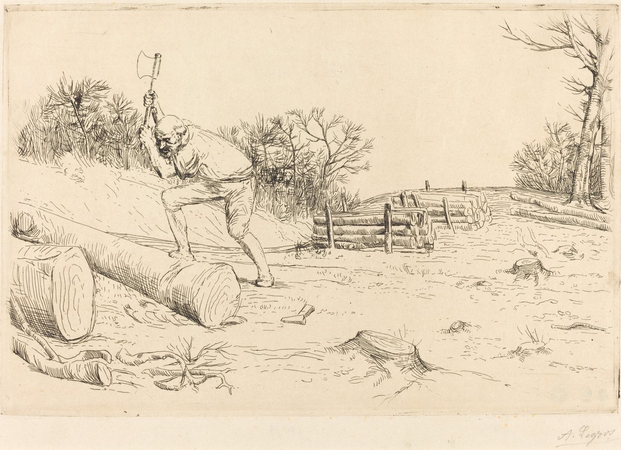 Favágó A favágó. alkotó: Alphonse Legros