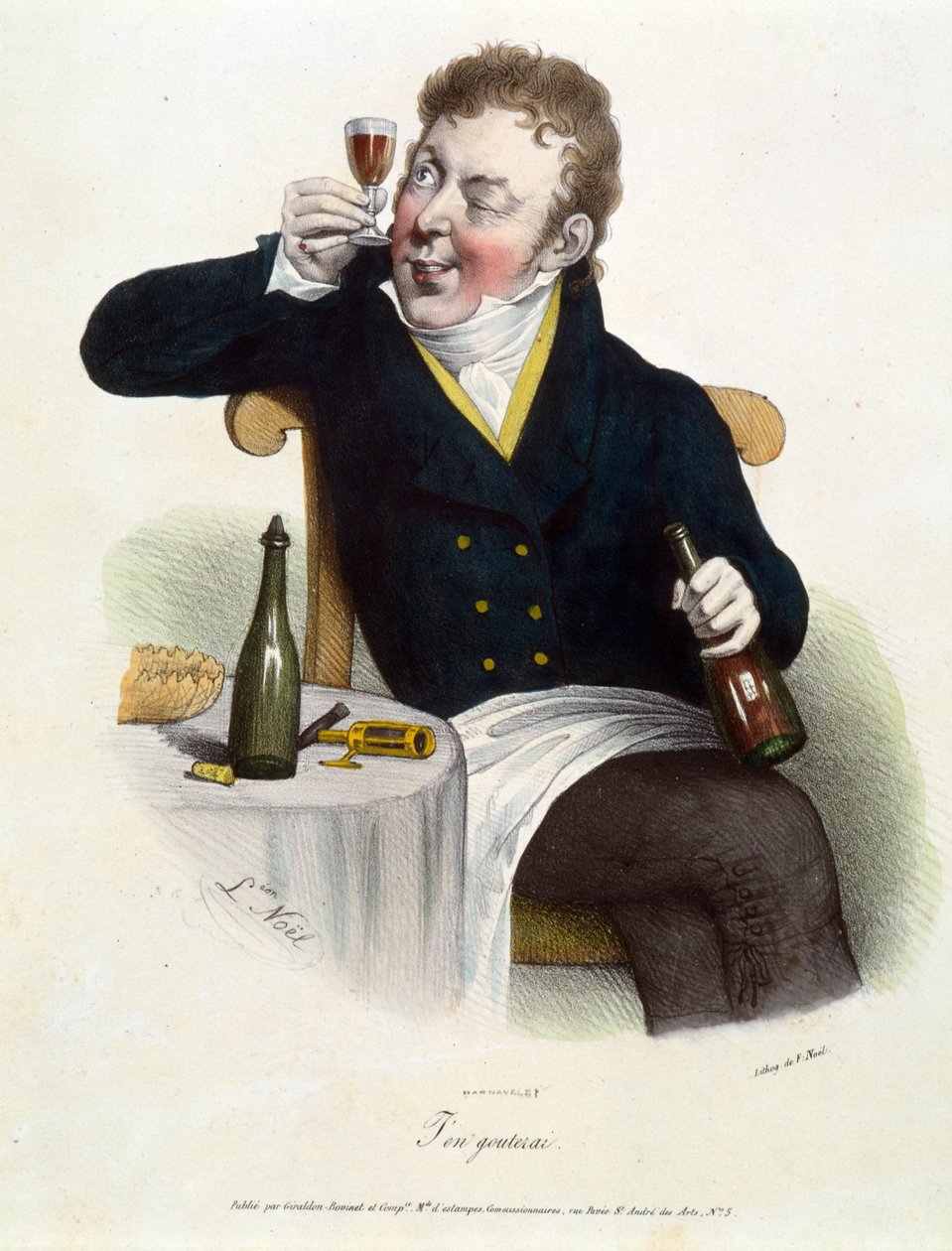 A borkóstoló 1850 alkotó: Alphonse Leon Noel