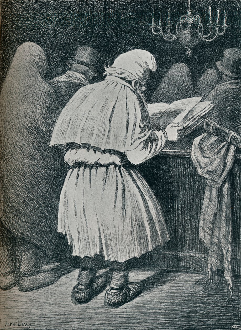 „Le Grand Pardon: Jom Kippur a vidéken”, 19. század alkotó: Alphonse Levy