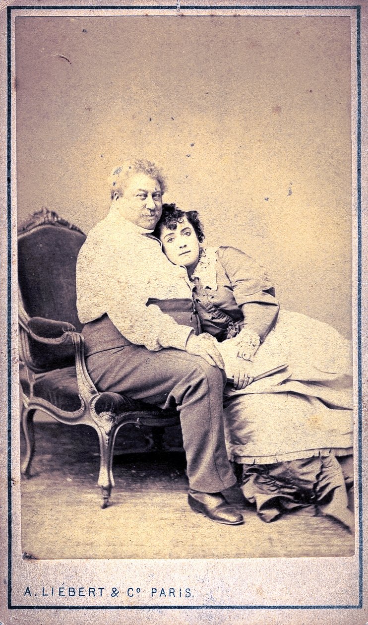 Alexandre Dumas és Miss Menken – Alphonse Liebert & C (fotó) alkotó: Alphonse Liebert
