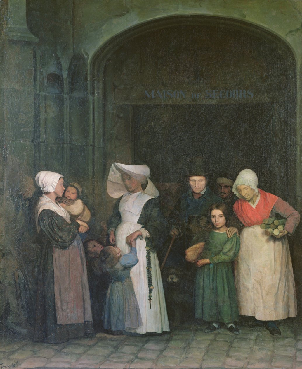 A Menedékház, 1840 körül alkotó: Alphonse Louis Pierre Trimolet