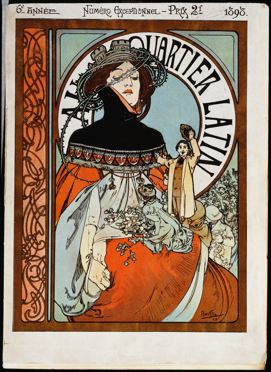 Au Quartier Latin, nyomta Paul Dupont alkotó: Alphonse Mucha