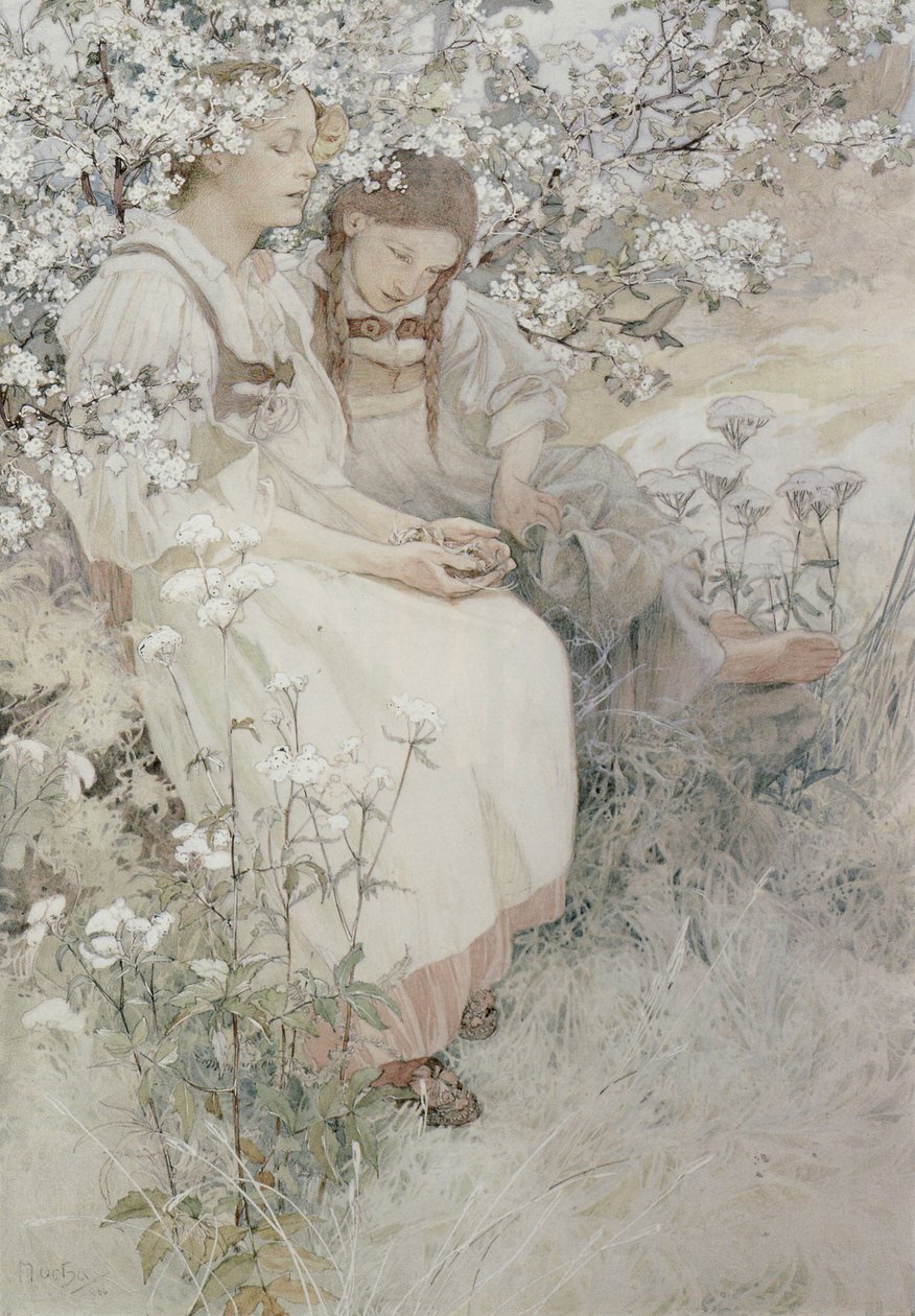 Boldogok a tiszta szívűek, mert ők meglátják az Istent. alkotó: Alphonse Marie Mucha