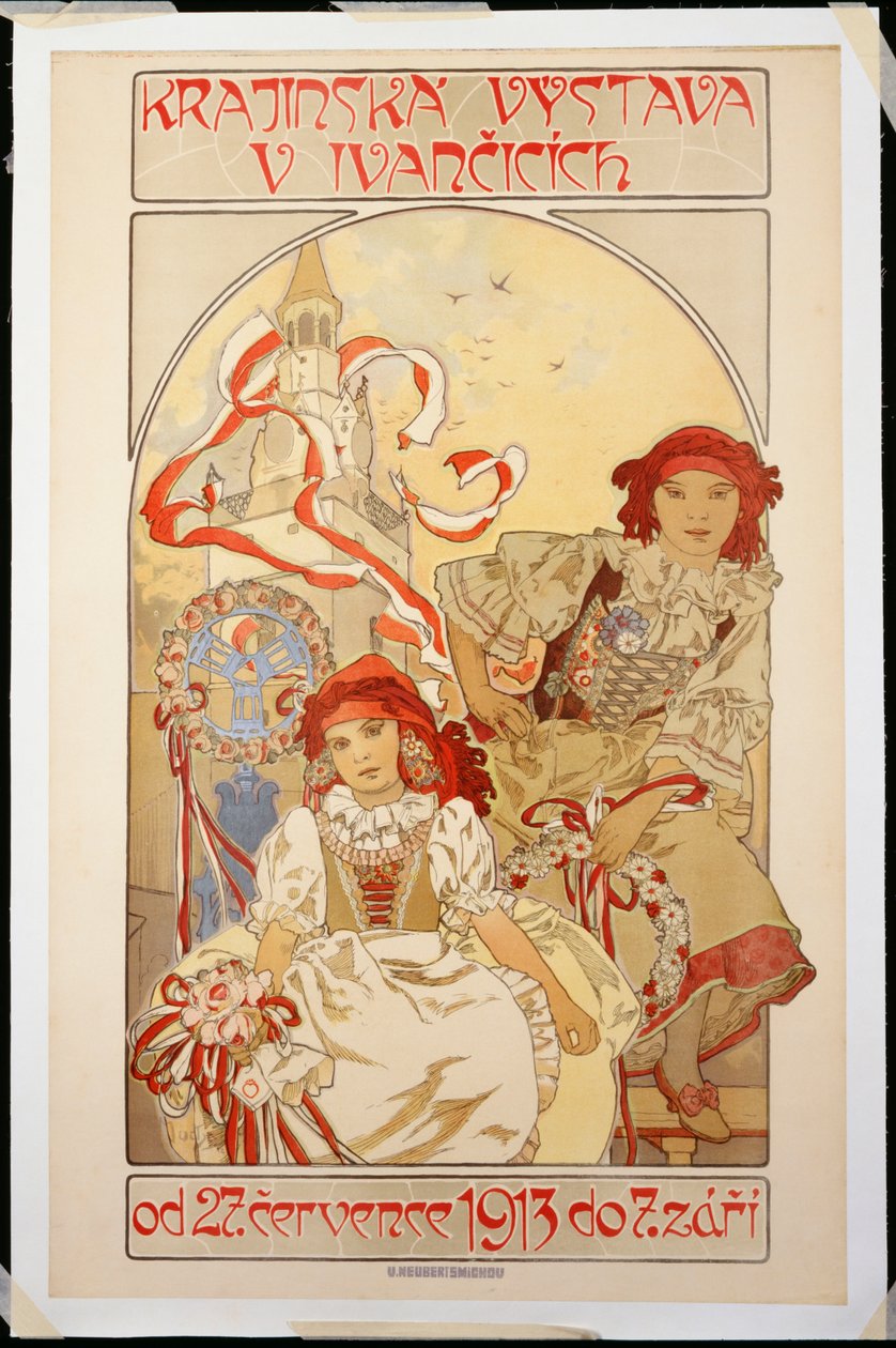 Tájkiállítás Ivancicichben, 1912 alkotó: Alphonse Mucha