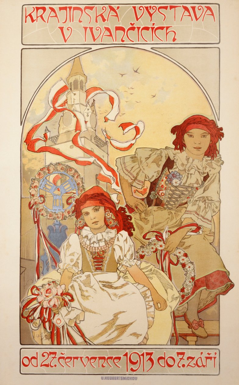 Tájkiállítás Ivancicichben, 1913 alkotó: Alphonse Mucha