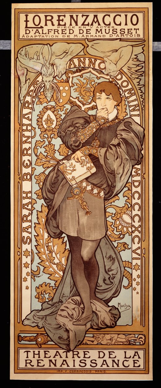 Lorenzaccio, 1896 alkotó: Alphonse Mucha