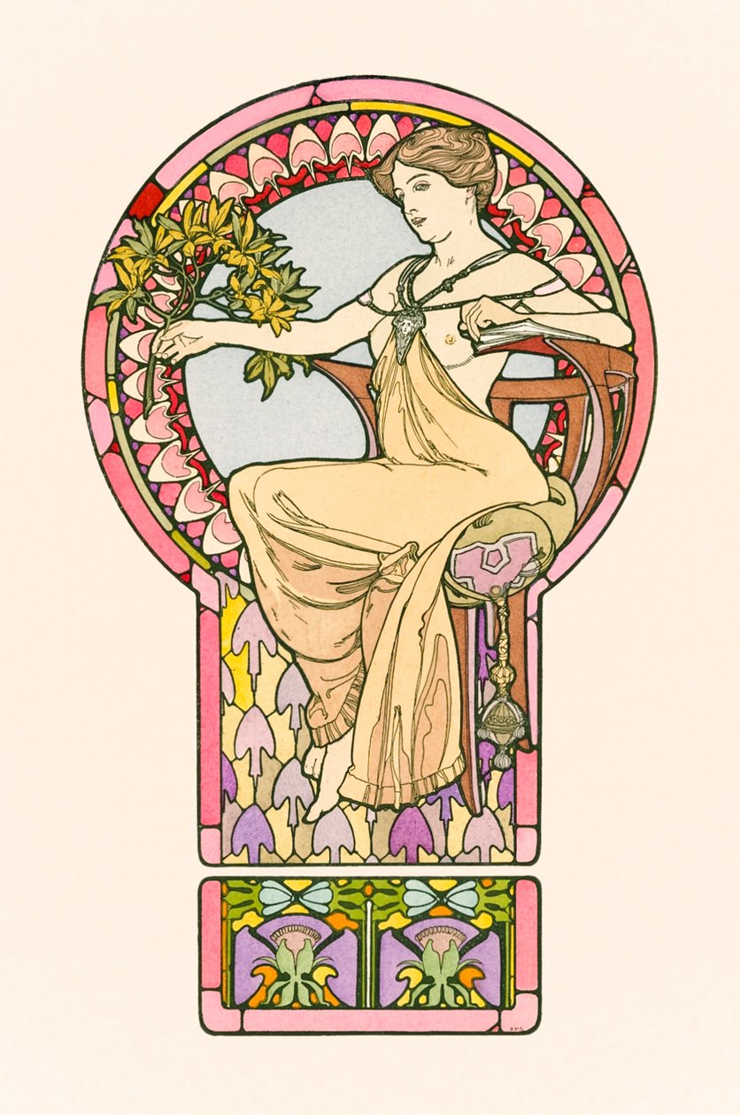 Untitled from Decorative Documents alkotó: Alphonse Marie Mucha