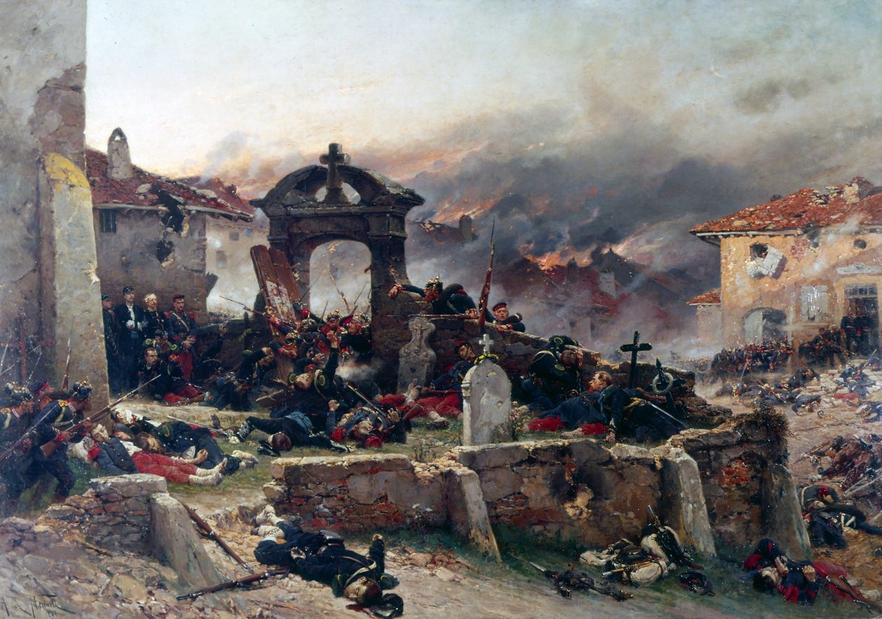 A Neuville, Saint-Privat temetője alkotó: Alphonse Marie de Neuville