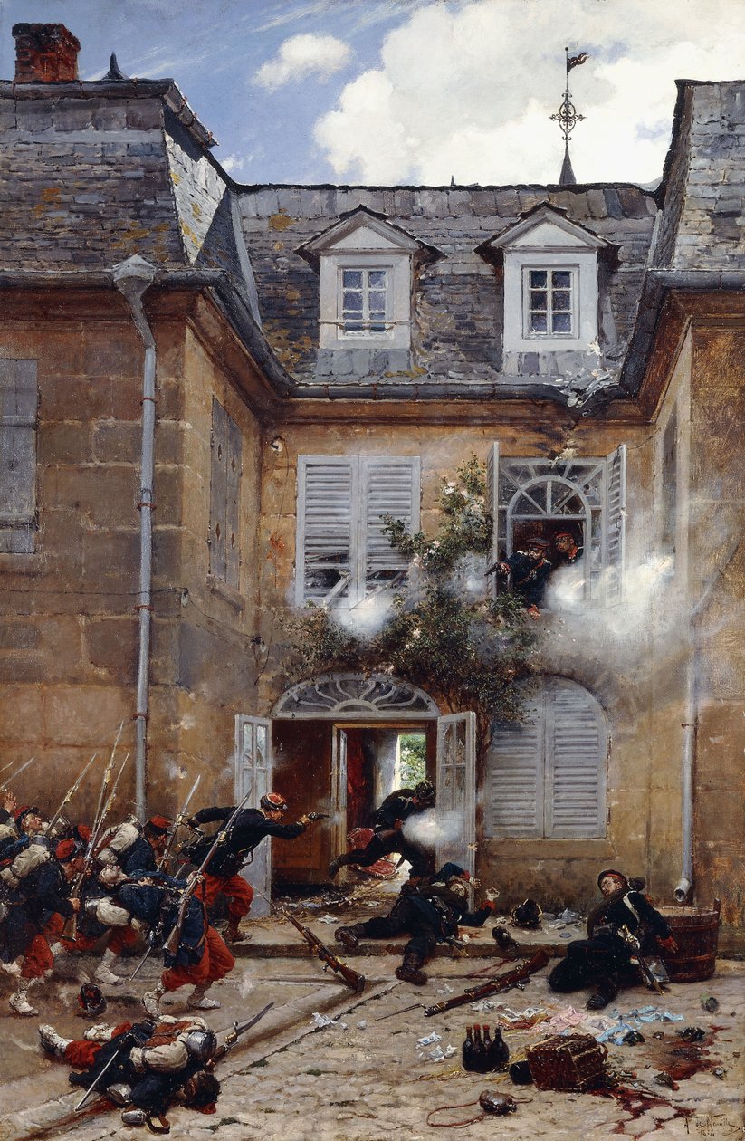 Meglepetés támadás, Metz, 1884 alkotó: Alphonse Marie de Neuville