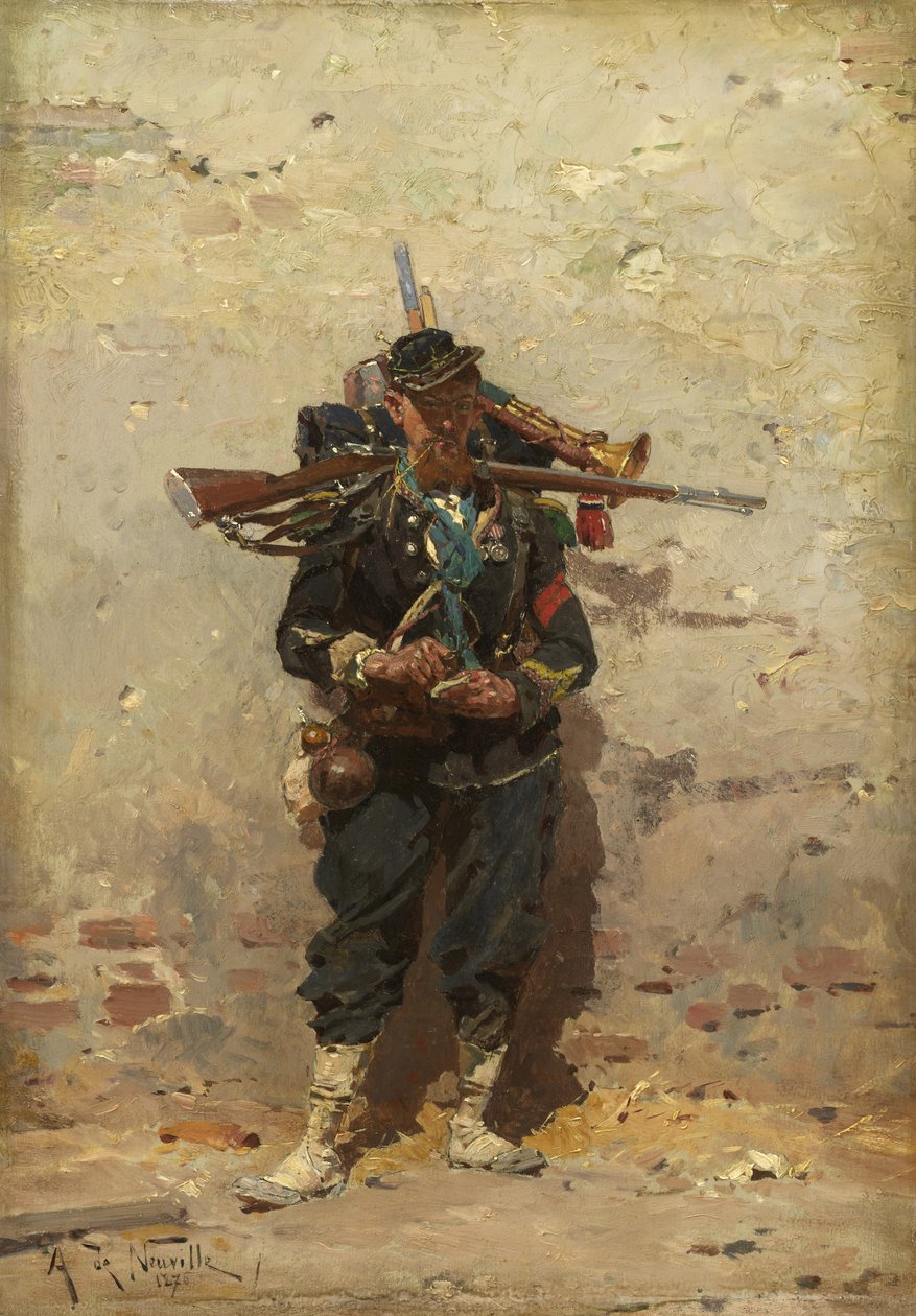 A könnyűgyalogság buglerje, 1876 alkotó: Alphonse Marie de Neuville