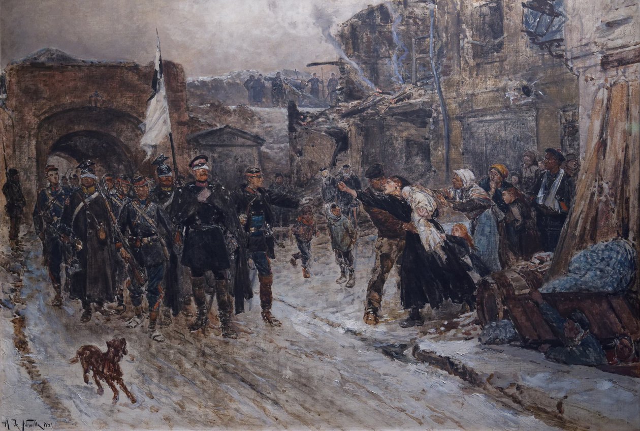 A német parlamenti képviselők 1884. február 16-án léptek be Belfortba alkotó: Alphonse Marie de Neuville