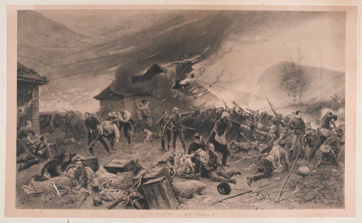 Rorke sodródásának védelme, 1879. január 22 alkotó: Alphonse Marie de Neuville