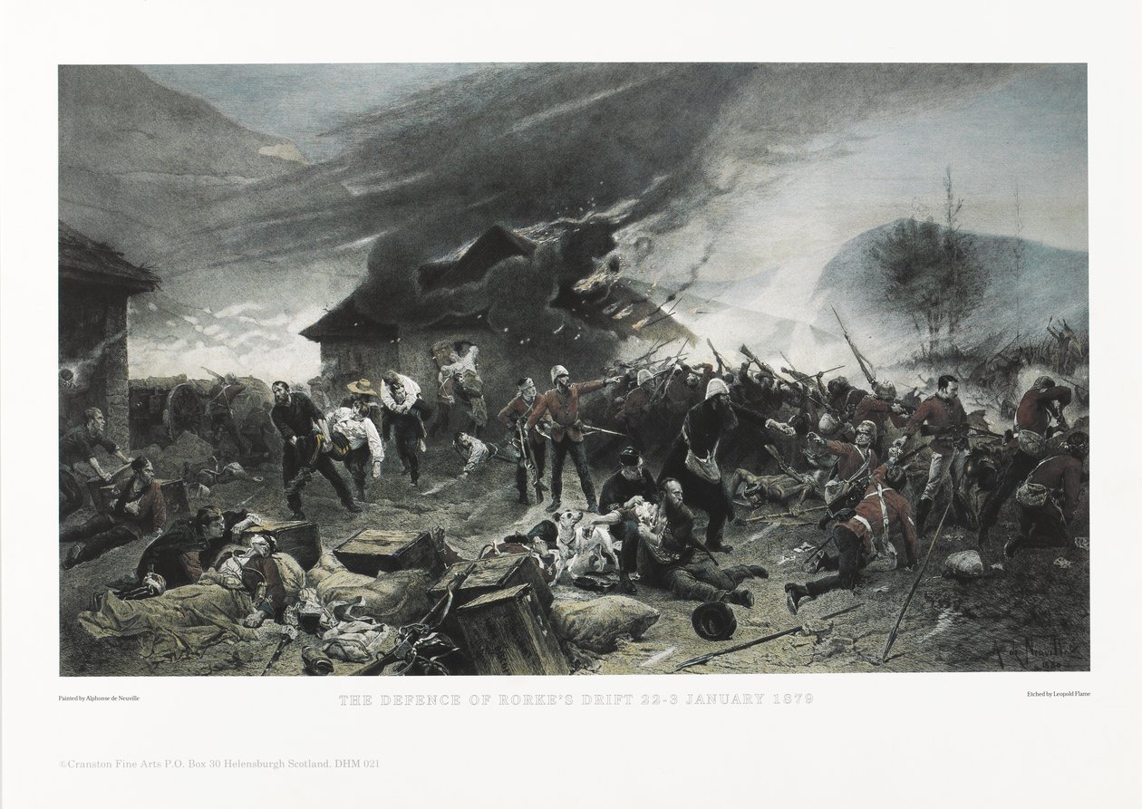 Rorke sodródásának védelme, 1879. január 22 alkotó: Alphonse Marie de Neuville